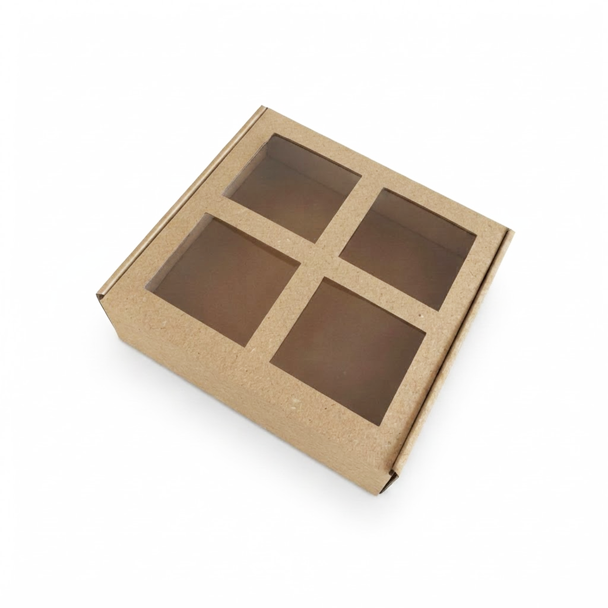 Kutija s četiri prozorčića 200x193x53mm natron